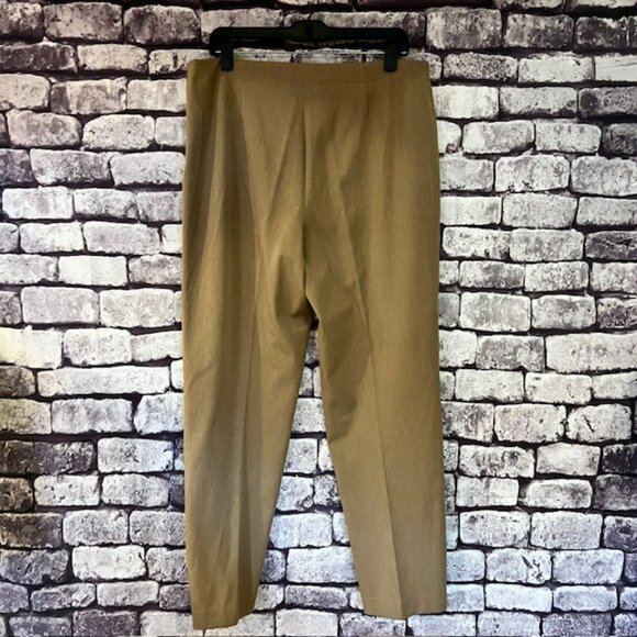 Talbots Khaki Colored Classic Side Zip Slim Dress Pants Size 14 - Picture 5 of 8